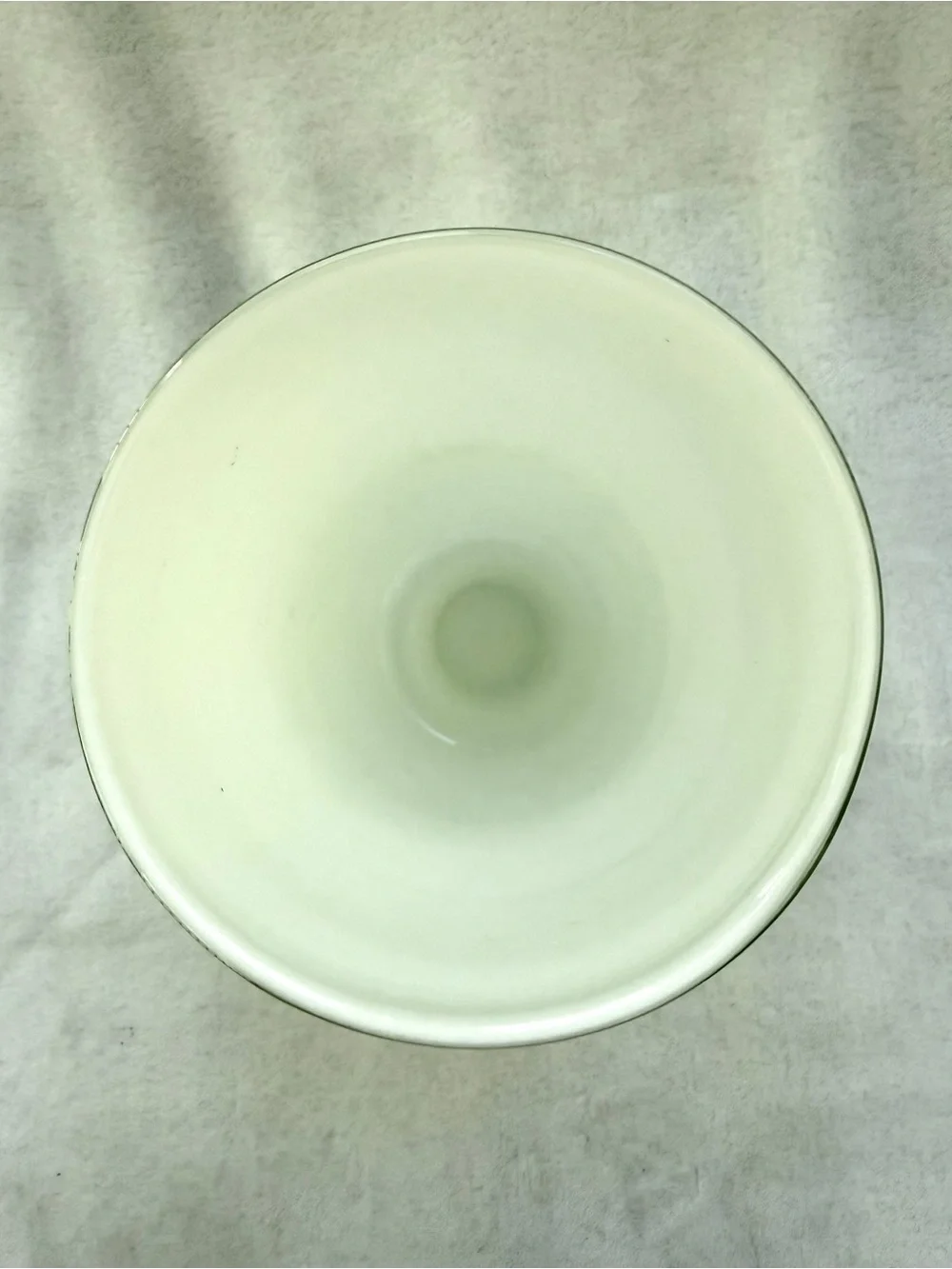West Elm White Hand Blown Glass Vase MCM Style 10” Minimalist Retro Decor